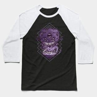 Alien Monster Head Baseball T-Shirt